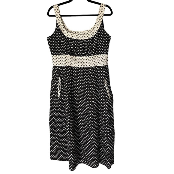 DONNA Ricco New York Printed Fit & Flare Midi Dress - Picture 1 of 15